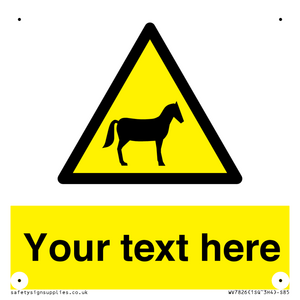 Custom warning horses